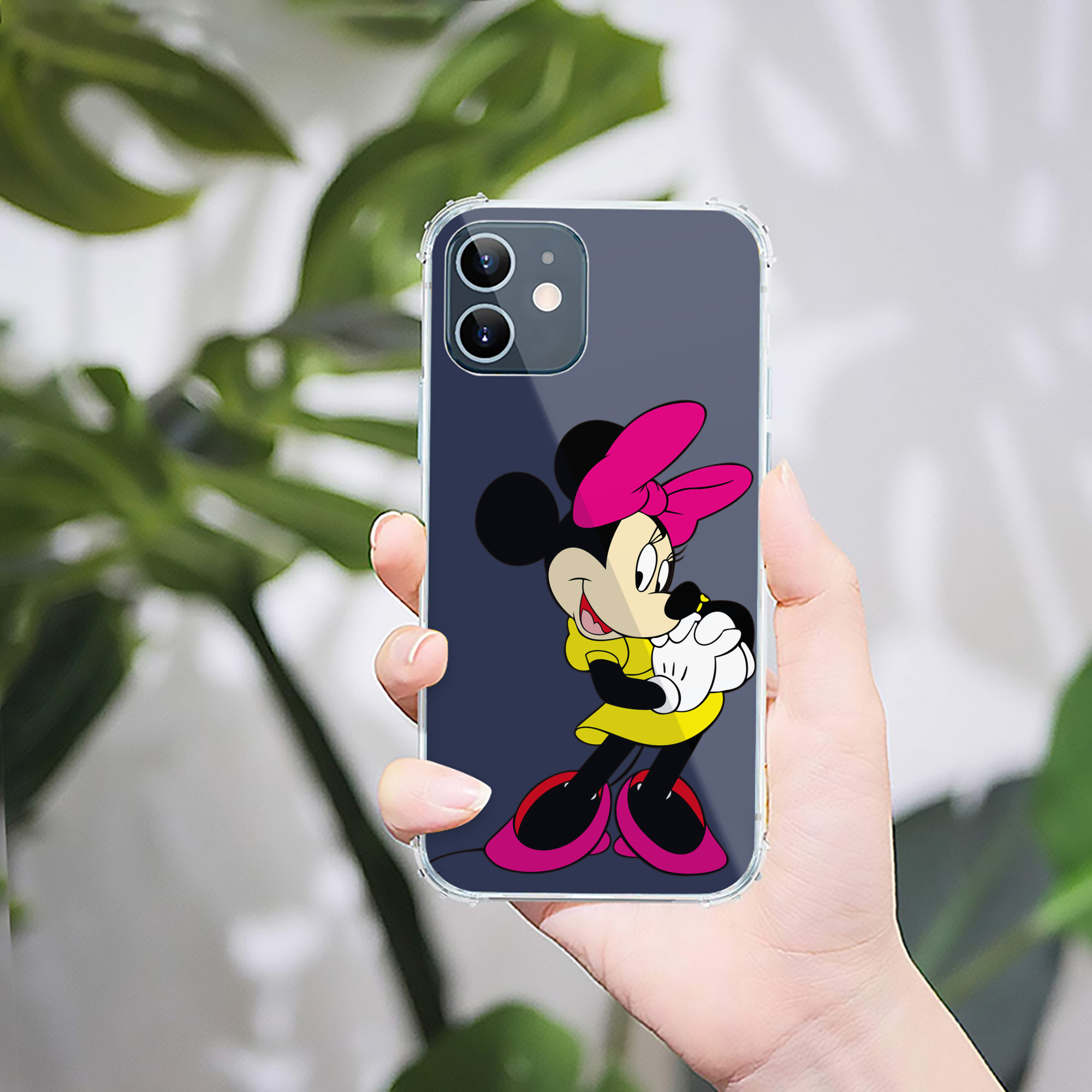 （画像用） ミッキーマウス Mickey Mouse 【iPhone 12シリーズ対応】透明スマホケース（クリアソフトケース）